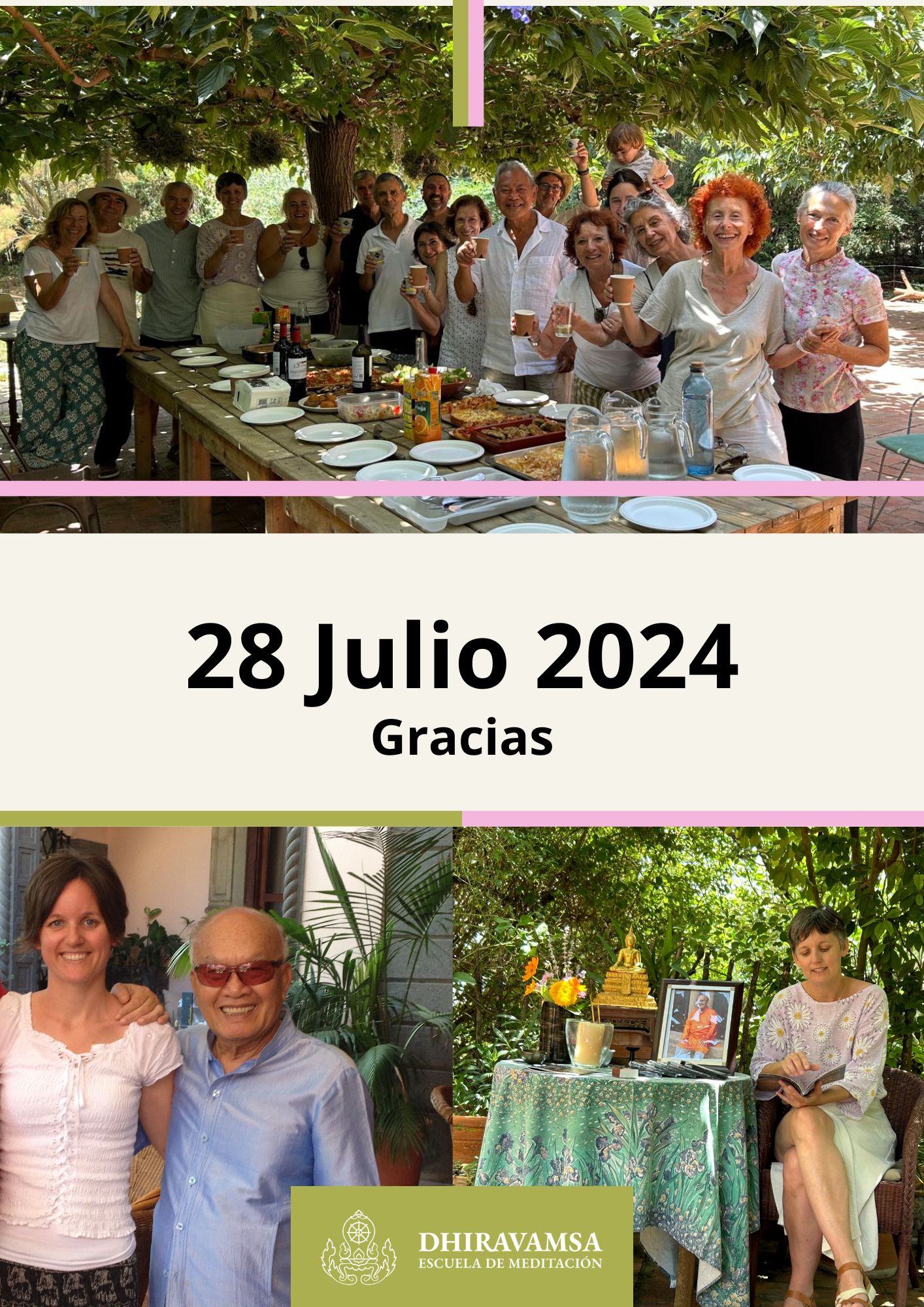 Memorial Ajahn Dhiravamsa, 28 Julio 2024